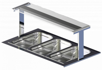 Настольная полка Optima Shelf 113/F стеклянная