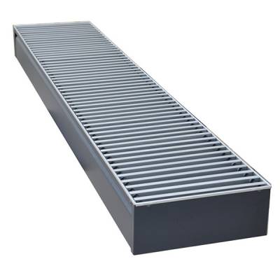 Внутрипольный конвектор длиной 30 см - 1 м КЗТО Бриз 200x100x800